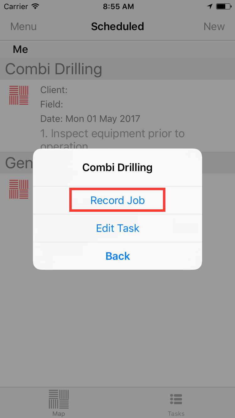 Tracking job 3